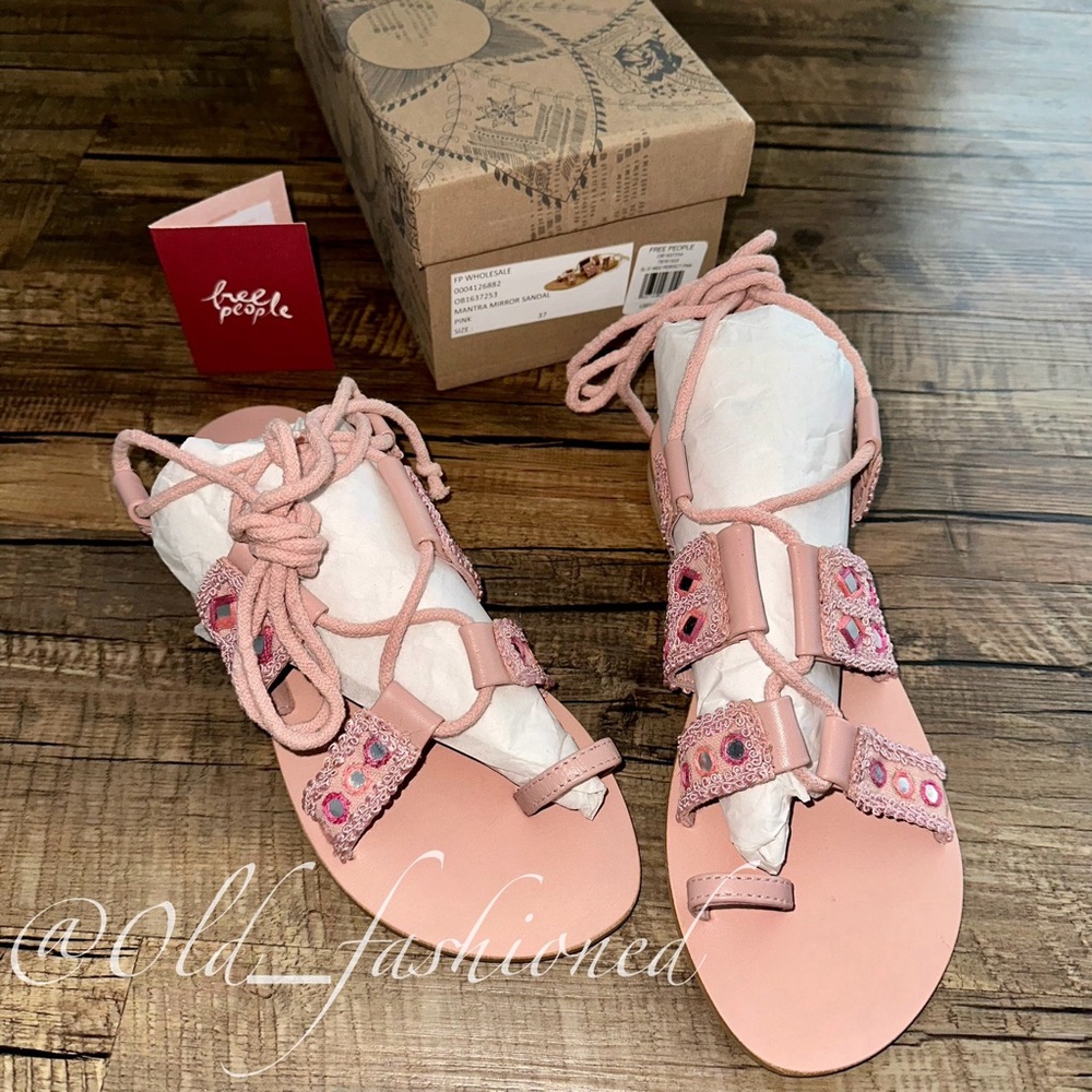 FREE PEOPLE Leather Sandals - Picture 6 of 12